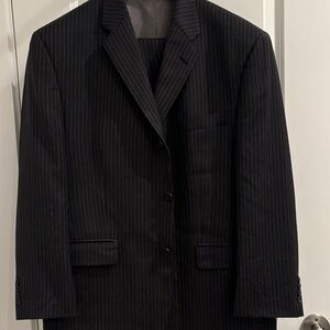 Calvin Klein Gray Men’s Tailored Pinstripe Suit